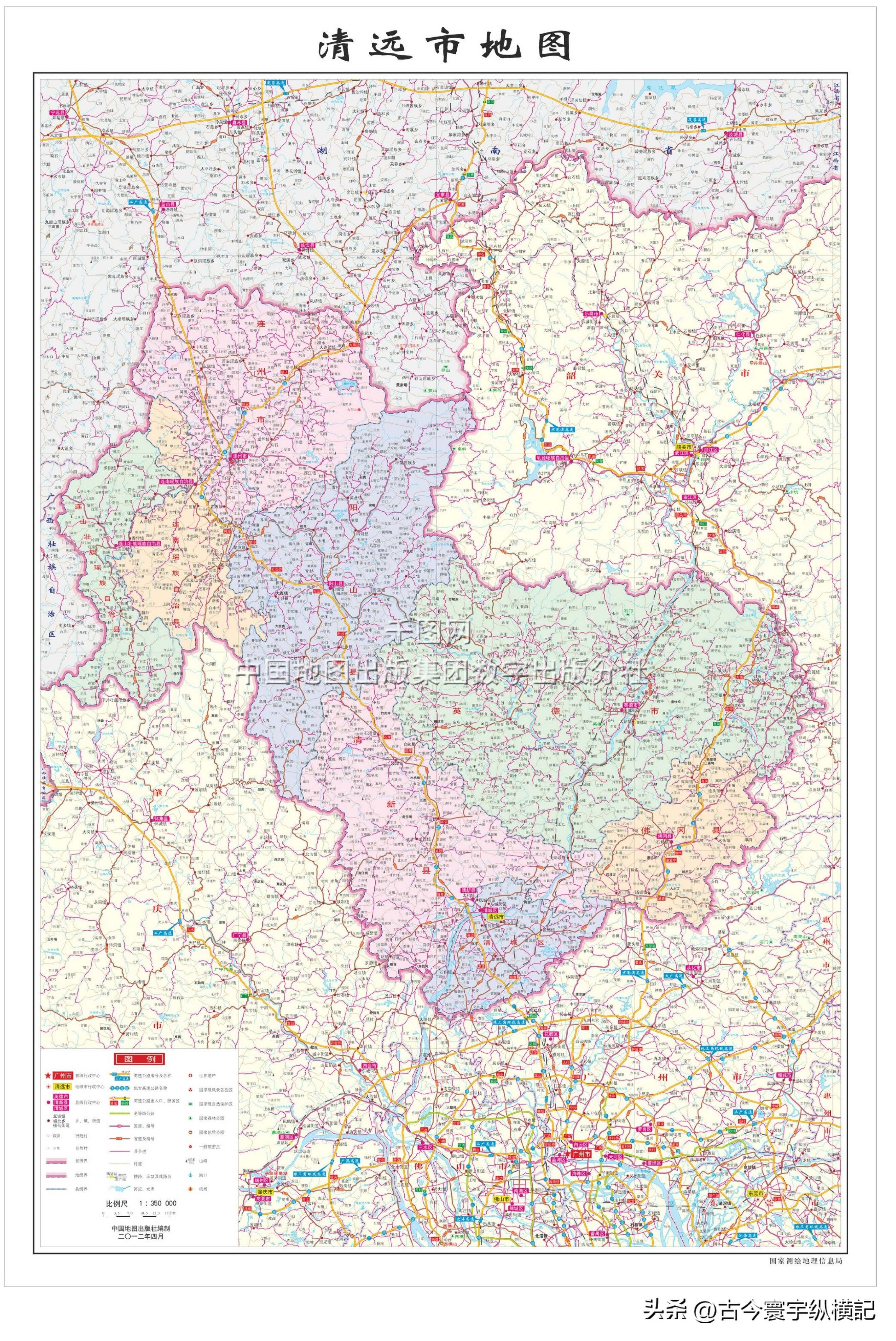 广东省清远市地图全图详解